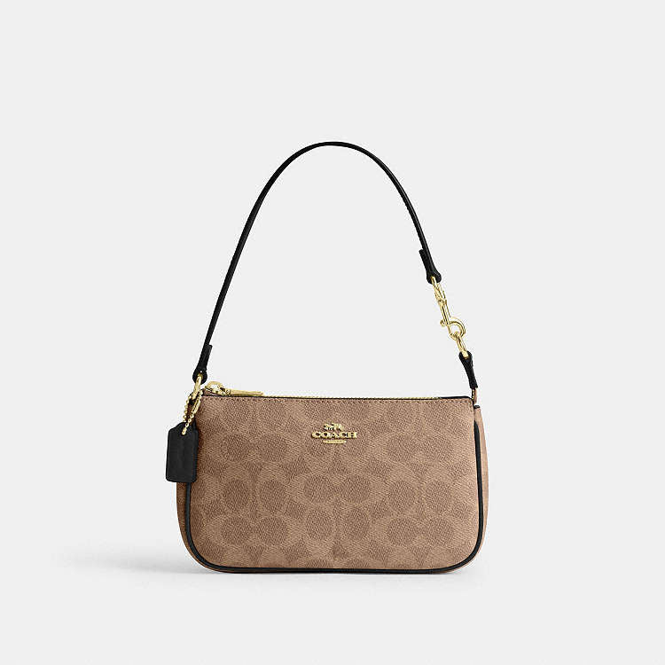 Coach Nolita 19 in Signature Canvas – Mini Clutch Bag