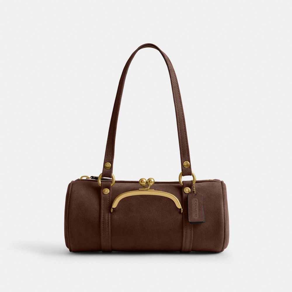Coach Kisslock Barrel Bag 28