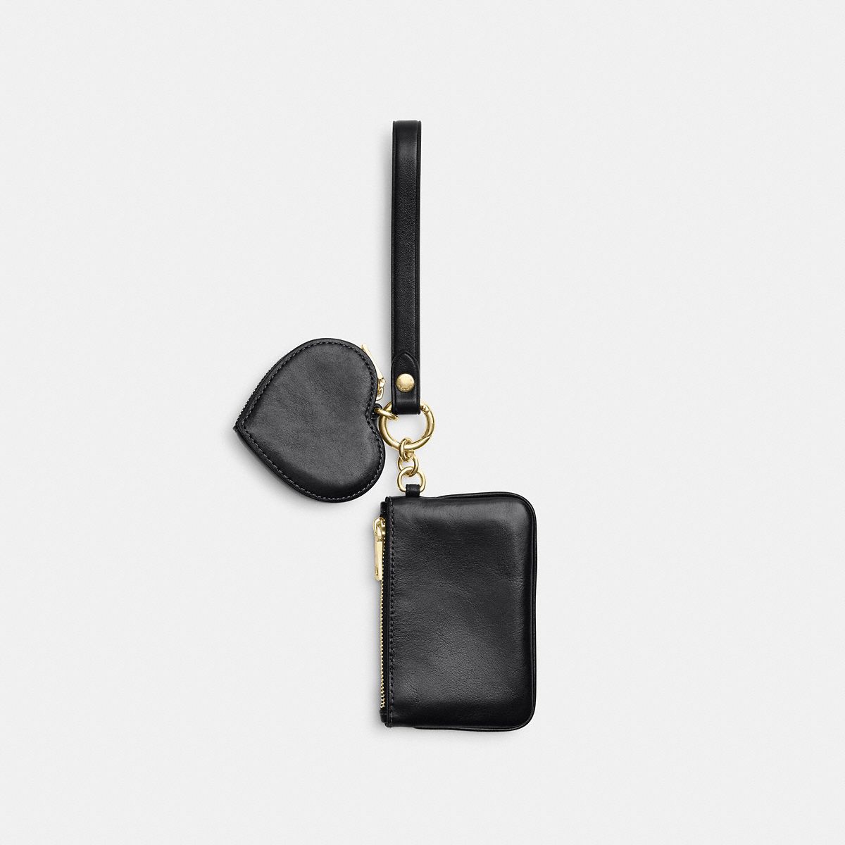 Coach Wristlet And Heart Pouch