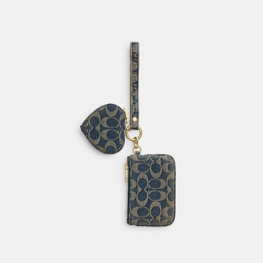 Coach Wristlet And Heart Pouch