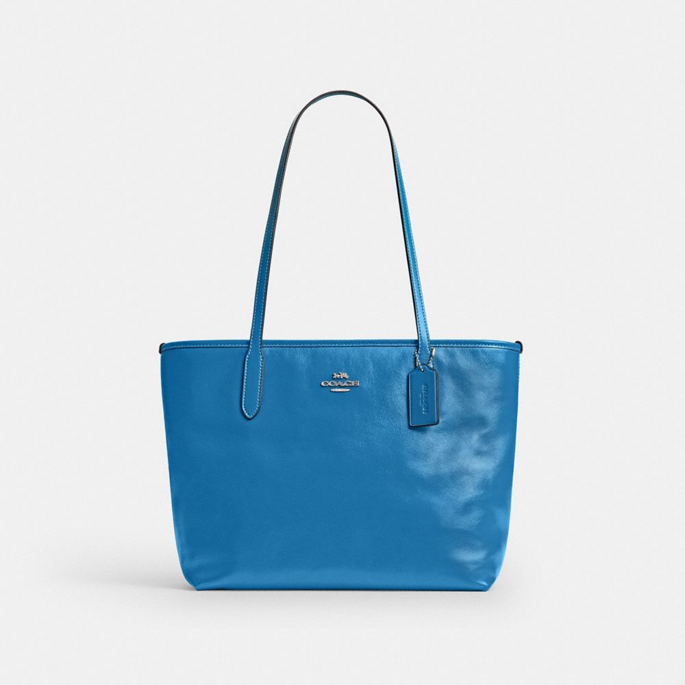 Coach Medium City Tote Bag In Smooth Leather