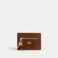 Coach Card Case With Charms Suede