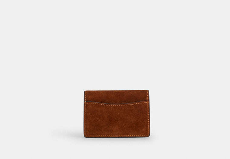 Coach Card Case With Charms Suede