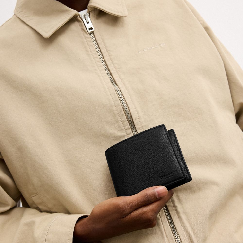Coach 3-In-1 Wallet In Pebbled Leather