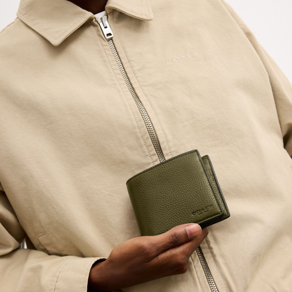 Coach 3-In-1 Wallet In Pebbled Leather